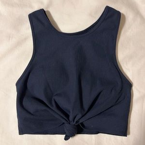 GAP | Blue crop top Work out top with shelf bra